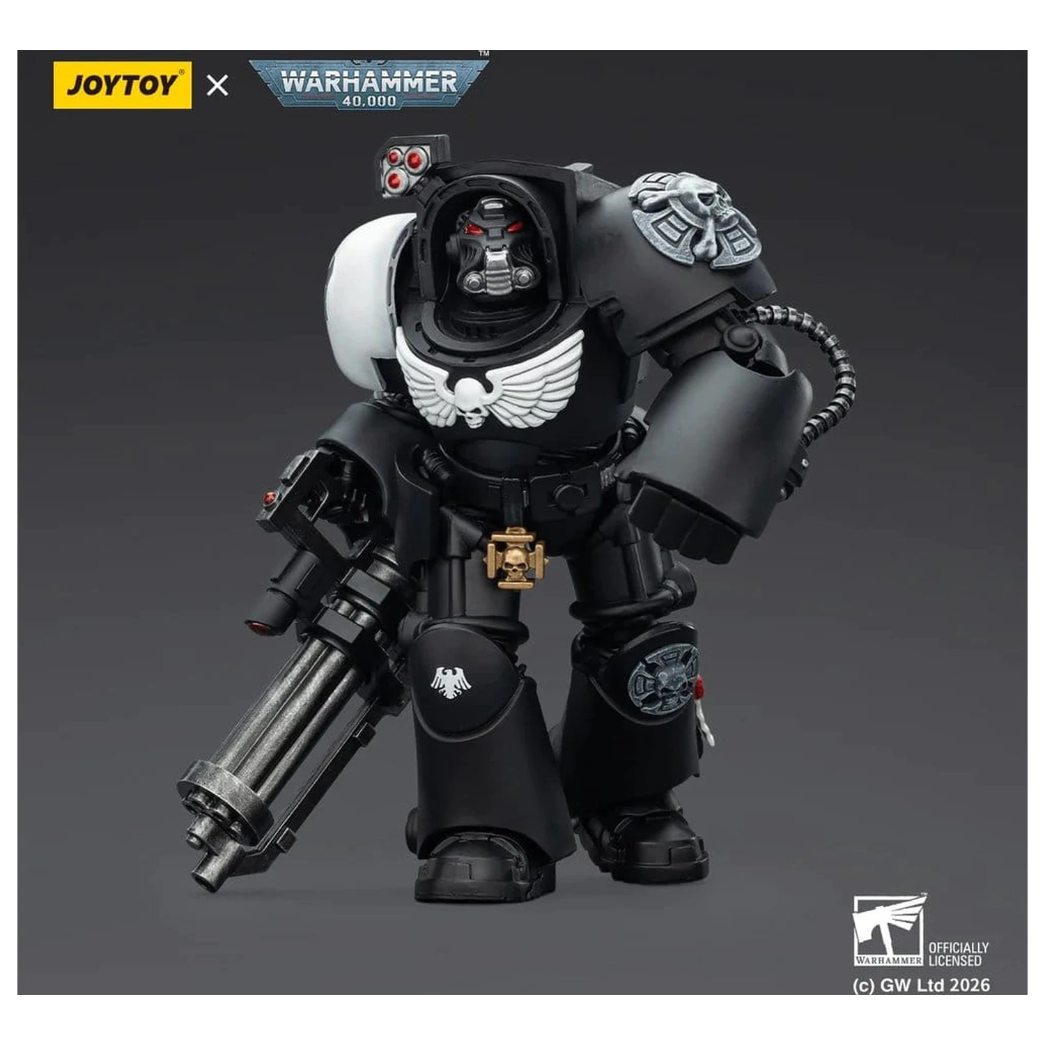 Warhammer 40,000 Actionfigur Raven Guard Terminator 3 mit Power Fist und Assault Cannon 14 cm Produktfoto