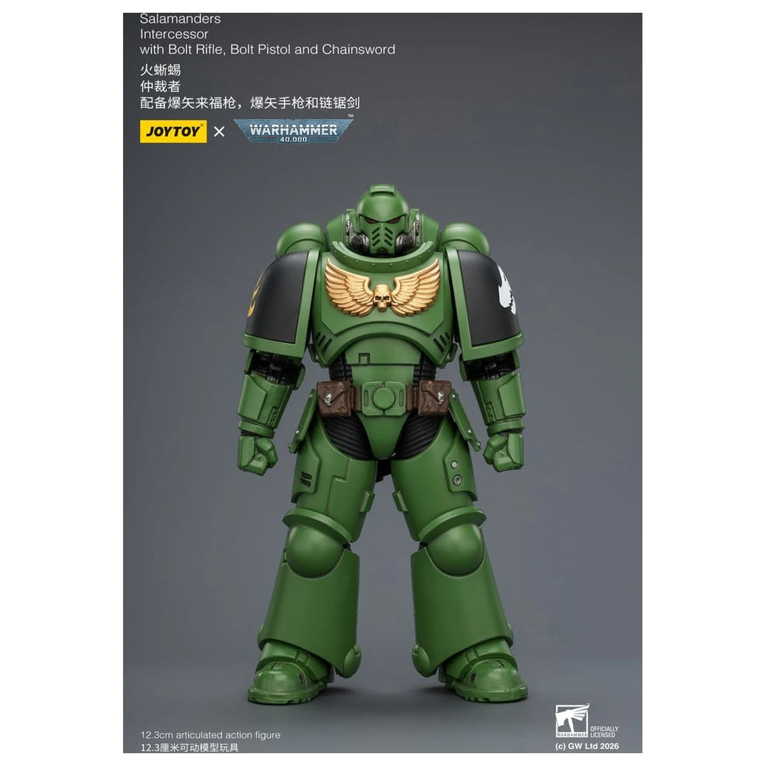Warhammer 40,000 Actionfigur Salamanders Intercessor 12 cm Produktfoto