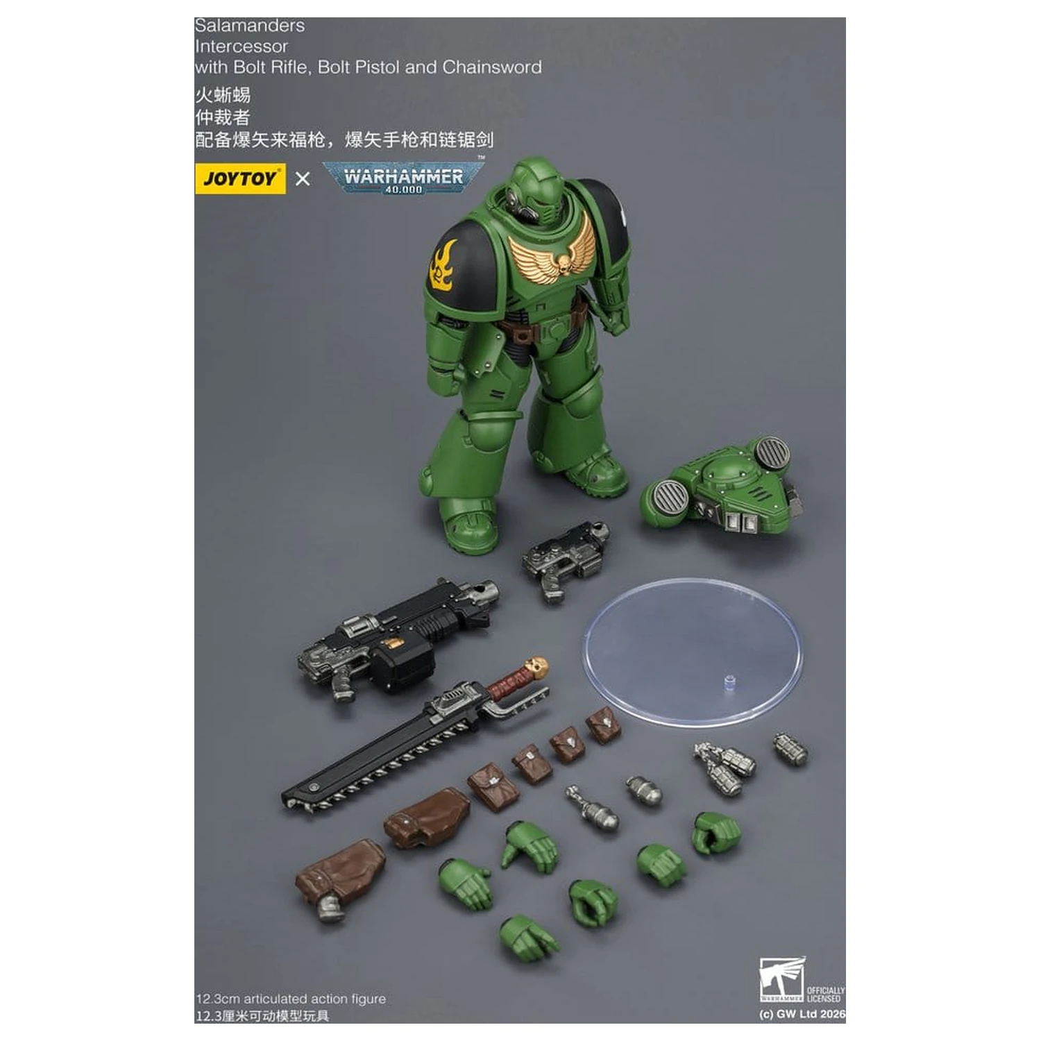 Warhammer 40,000 Actionfigur Salamanders Intercessor 12 cm Produktfoto