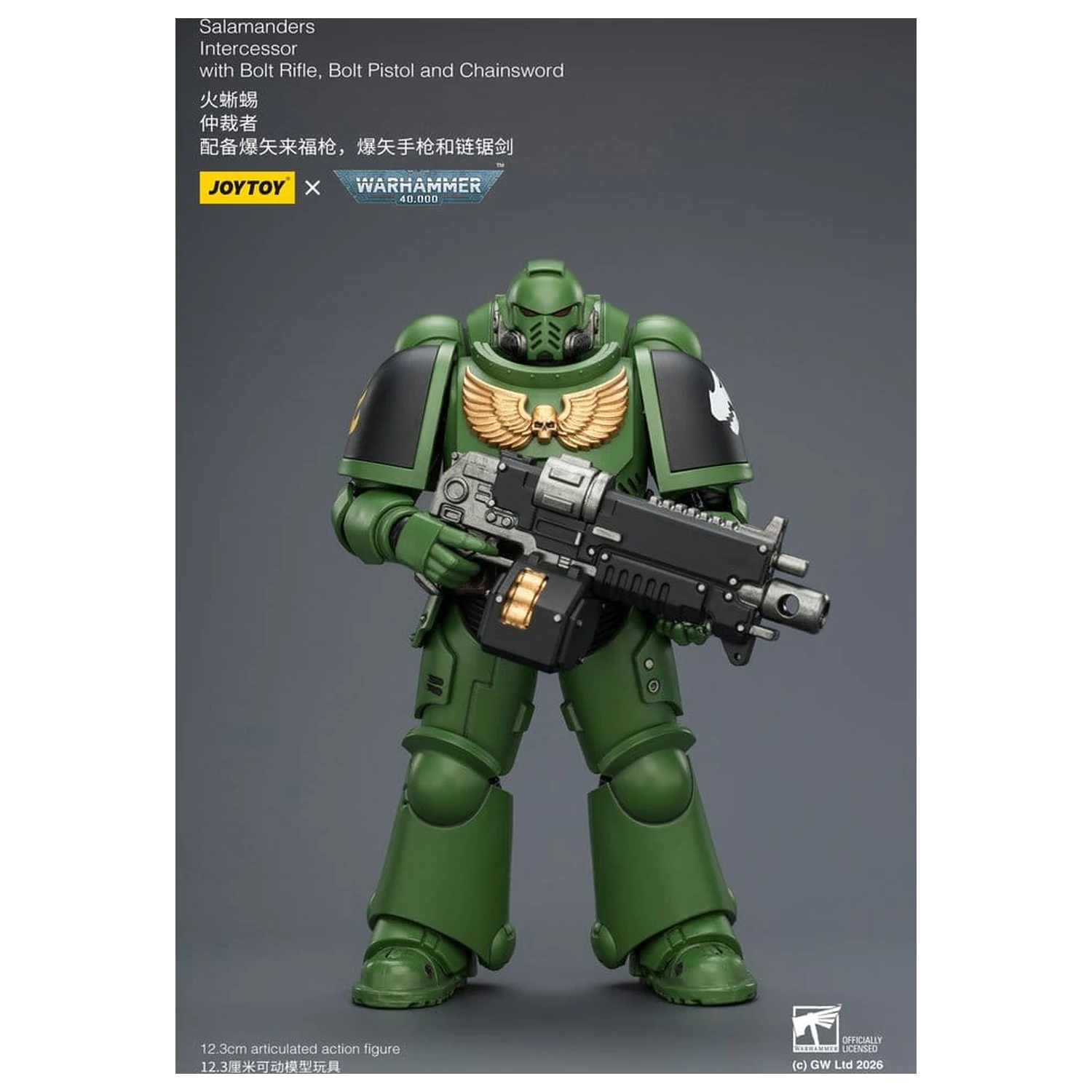 Warhammer 40,000 Actionfigur Salamanders Intercessor 12 cm Produktfoto