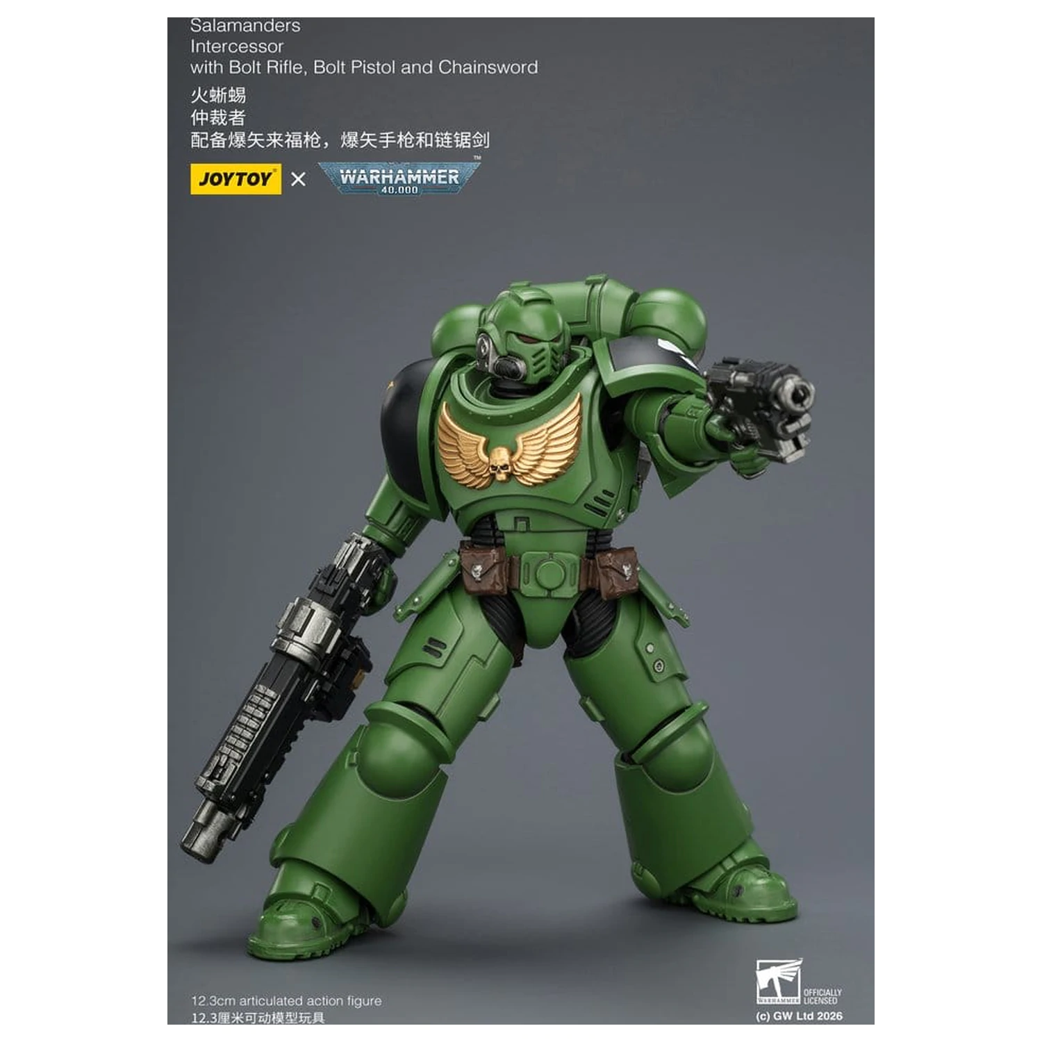 Warhammer 40,000 Actionfigur Salamanders Intercessor 12 cm Produktfoto