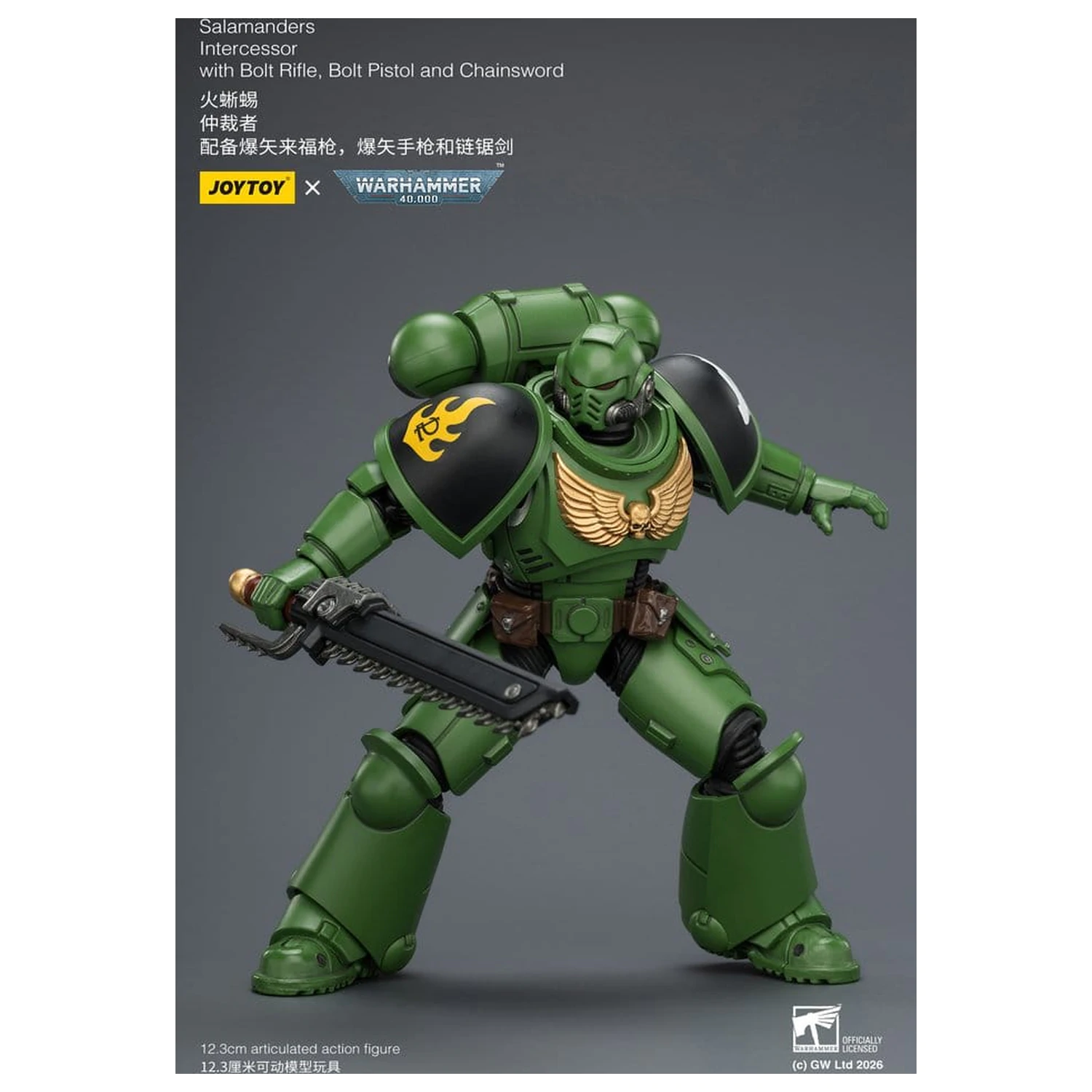 Warhammer 40,000 Actionfigur Salamanders Intercessor 12 cm Produktfoto