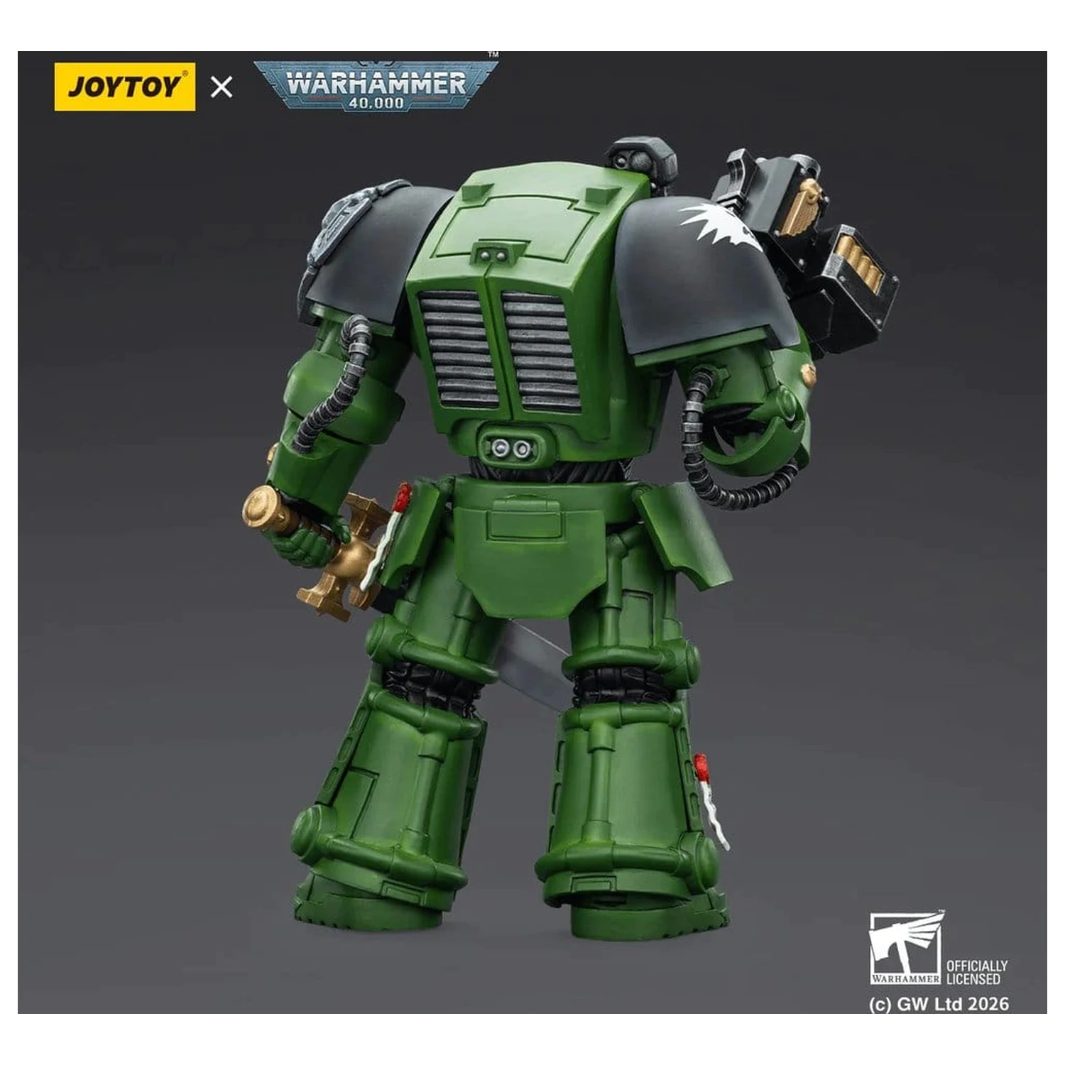 Warhammer 40,000 Actionfigur Salamanders Terminator 1 mit Power Sword und Storm Bolter 14 cm Produktfoto