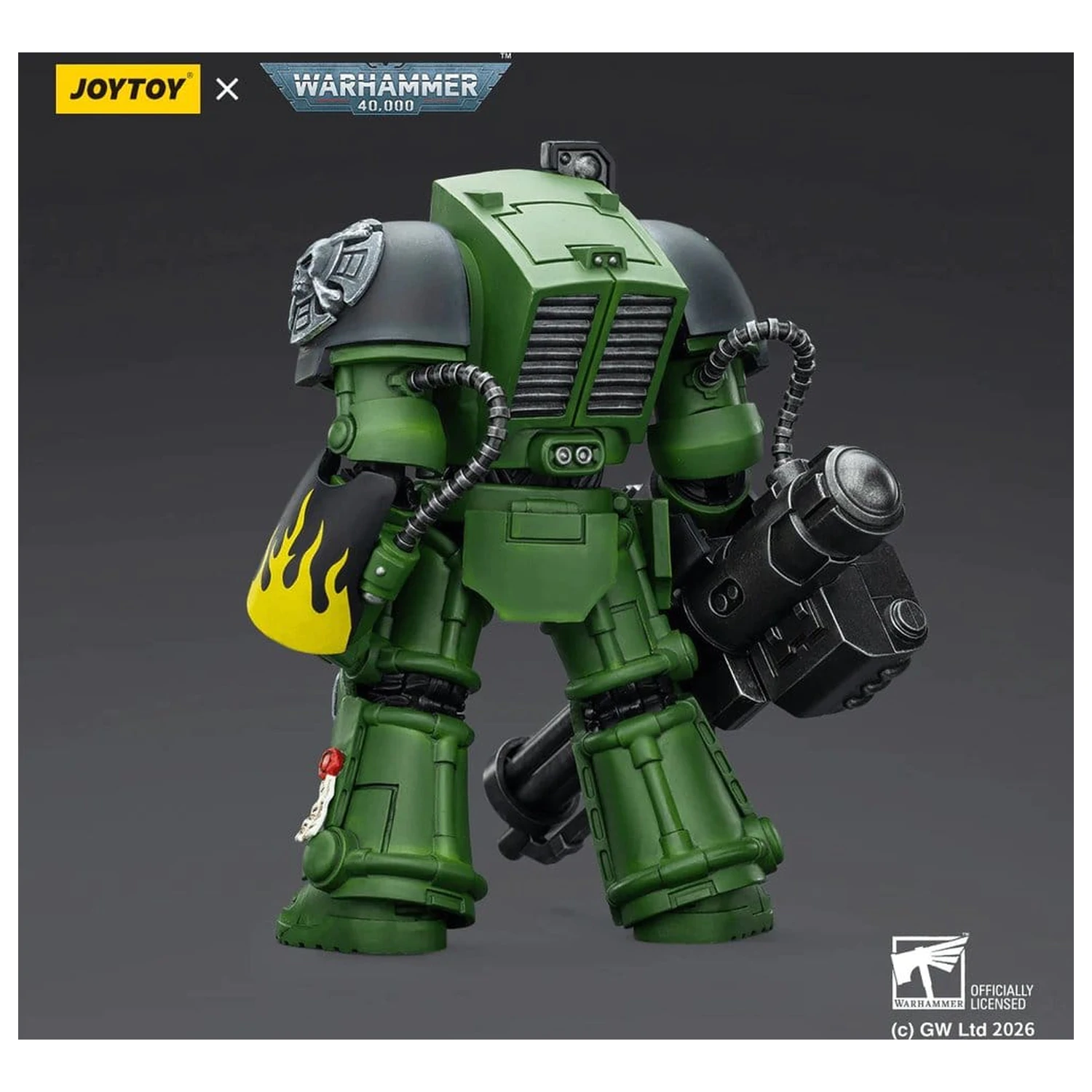 Warhammer 40,000 Actionfigur Salamanders Terminator 3 mit Power Fist und Assault Cannon 14 cm Produktfoto