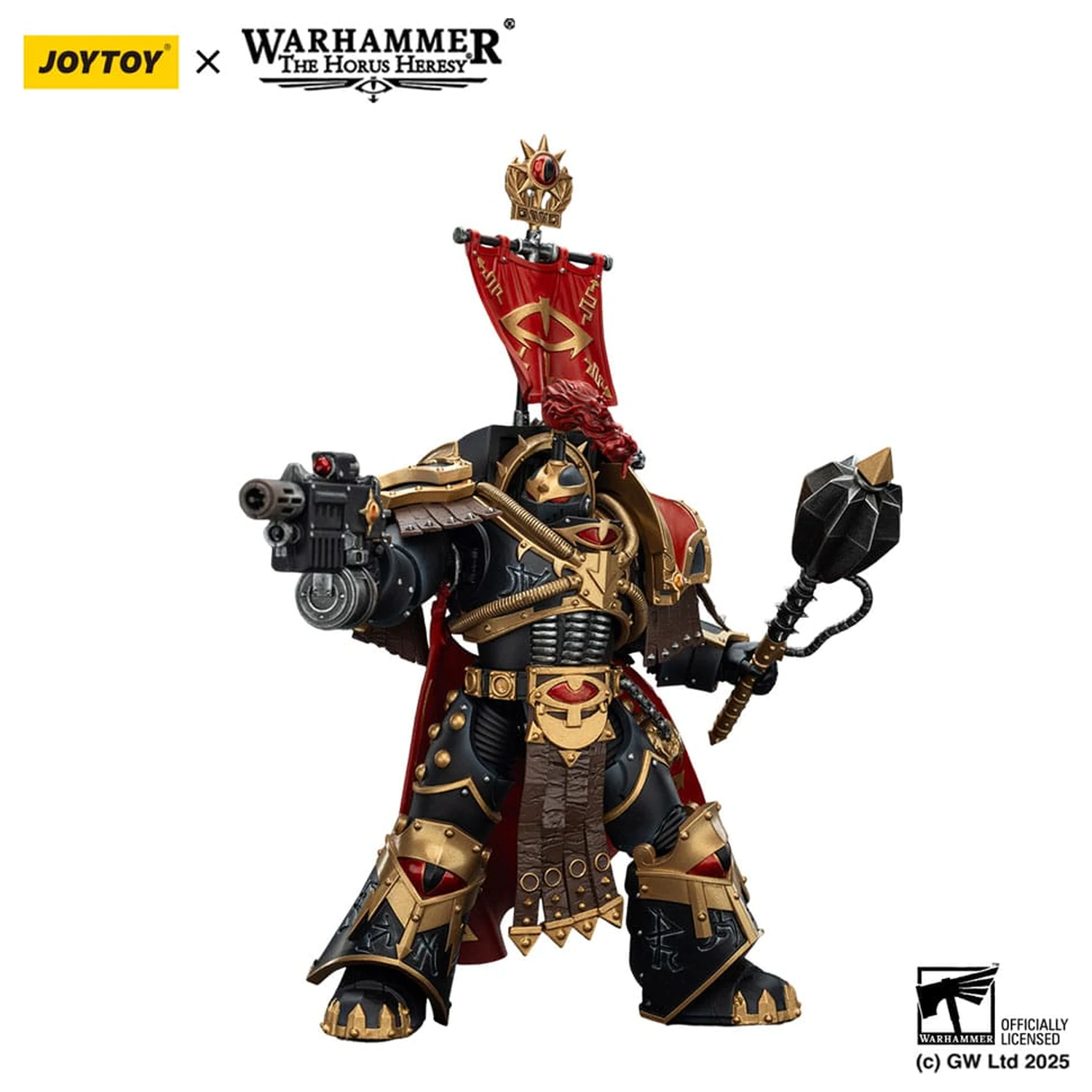 Warhammer 40,000: Sons of Horus Action Figur Legion Cataphractii Praetor mit Combi-Melta und Power Maul 14 cm Produktfoto
