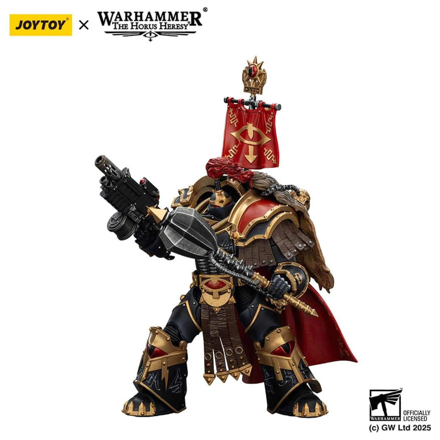 Warhammer 40,000: Sons of Horus Action Figur Legion Cataphractii Praetor mit Combi-Melta und Power Maul 14 cm Produktfoto