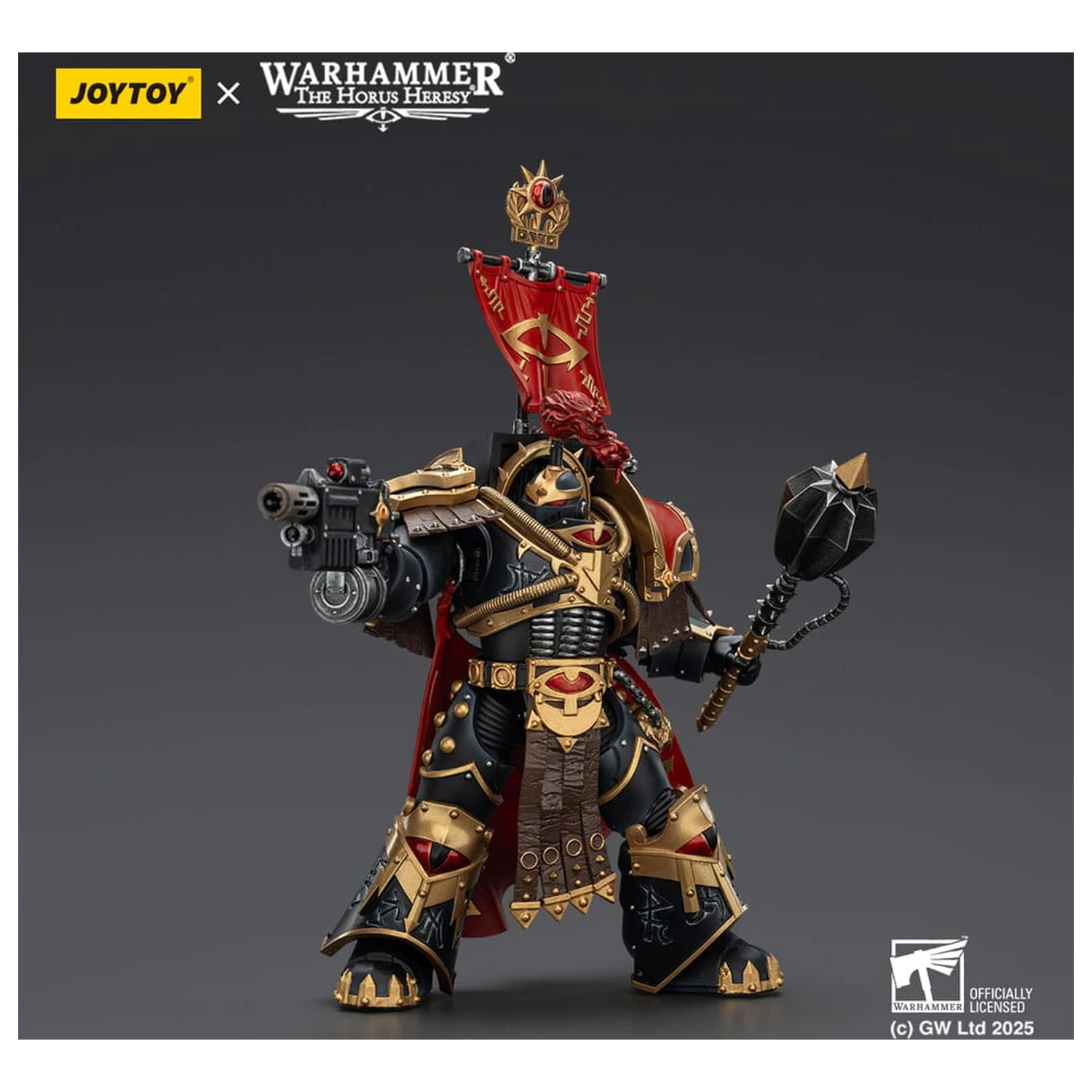 Warhammer 40,000: Sons of Horus Action Figur Legion Cataphractii Praetor mit Combi-Melta und Power Maul 14 cm Produktfoto