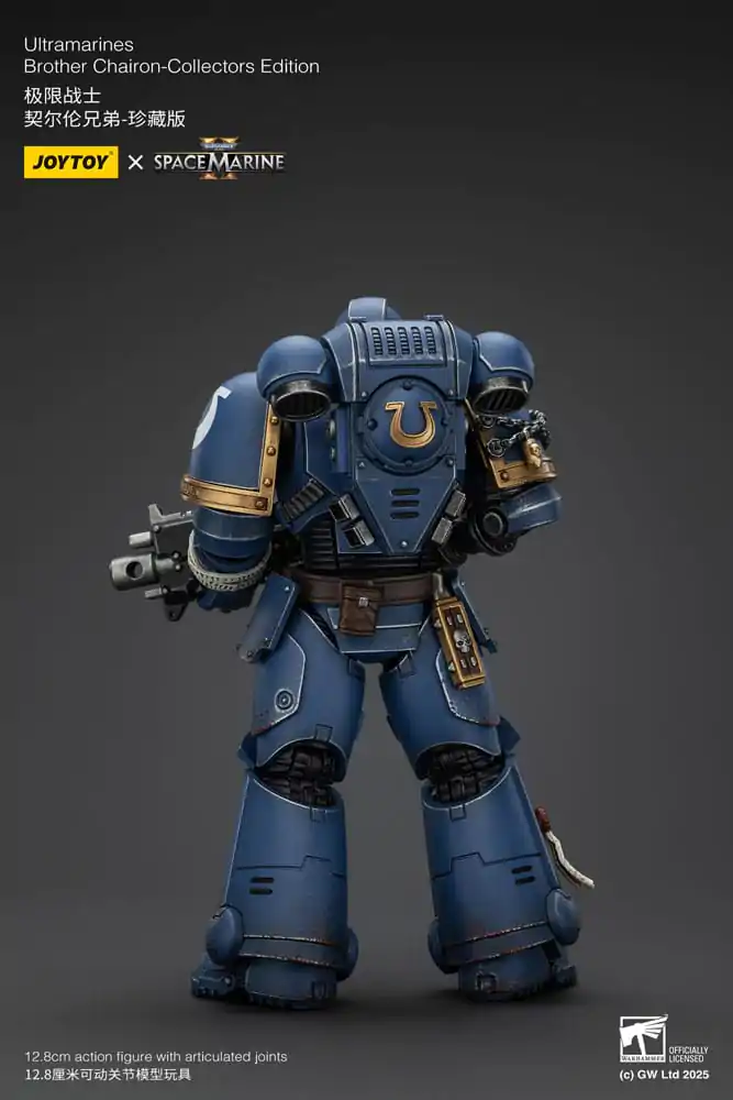 Warhammer 40.000: Space Marine 2 Actionfigur Ultramarines Brother Chairon Collectors Edition 13 cm Produktfoto