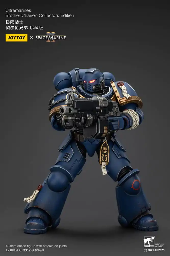 Warhammer 40.000: Space Marine 2 Actionfigur Ultramarines Brother Chairon Collectors Edition 13 cm Produktfoto