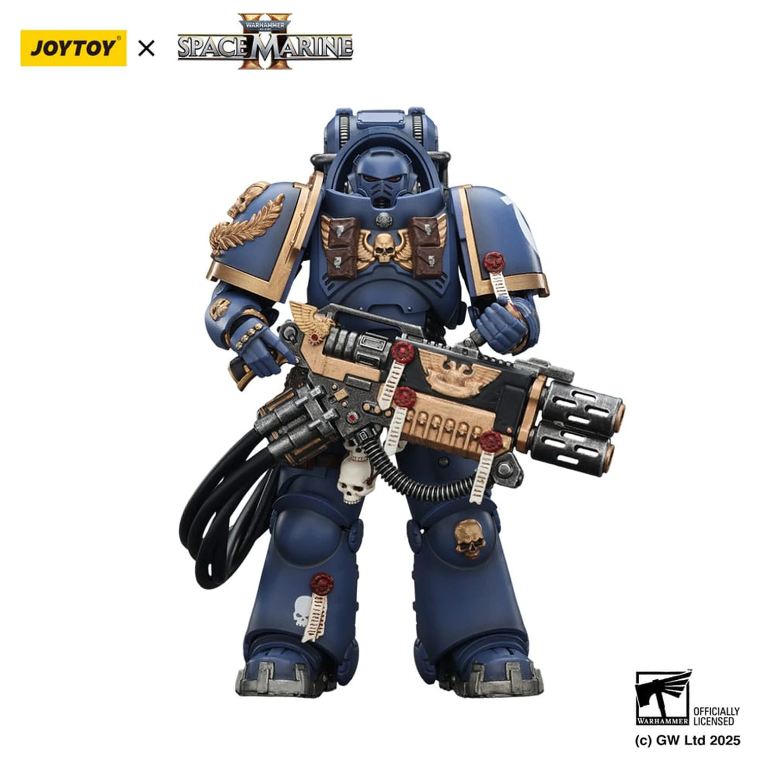 Warhammer 40,000: Space Marine 2 Actionfigur Ultramarines Heavy Artificer Armor mit Relic Multi-Melta 13 cm Produktfoto