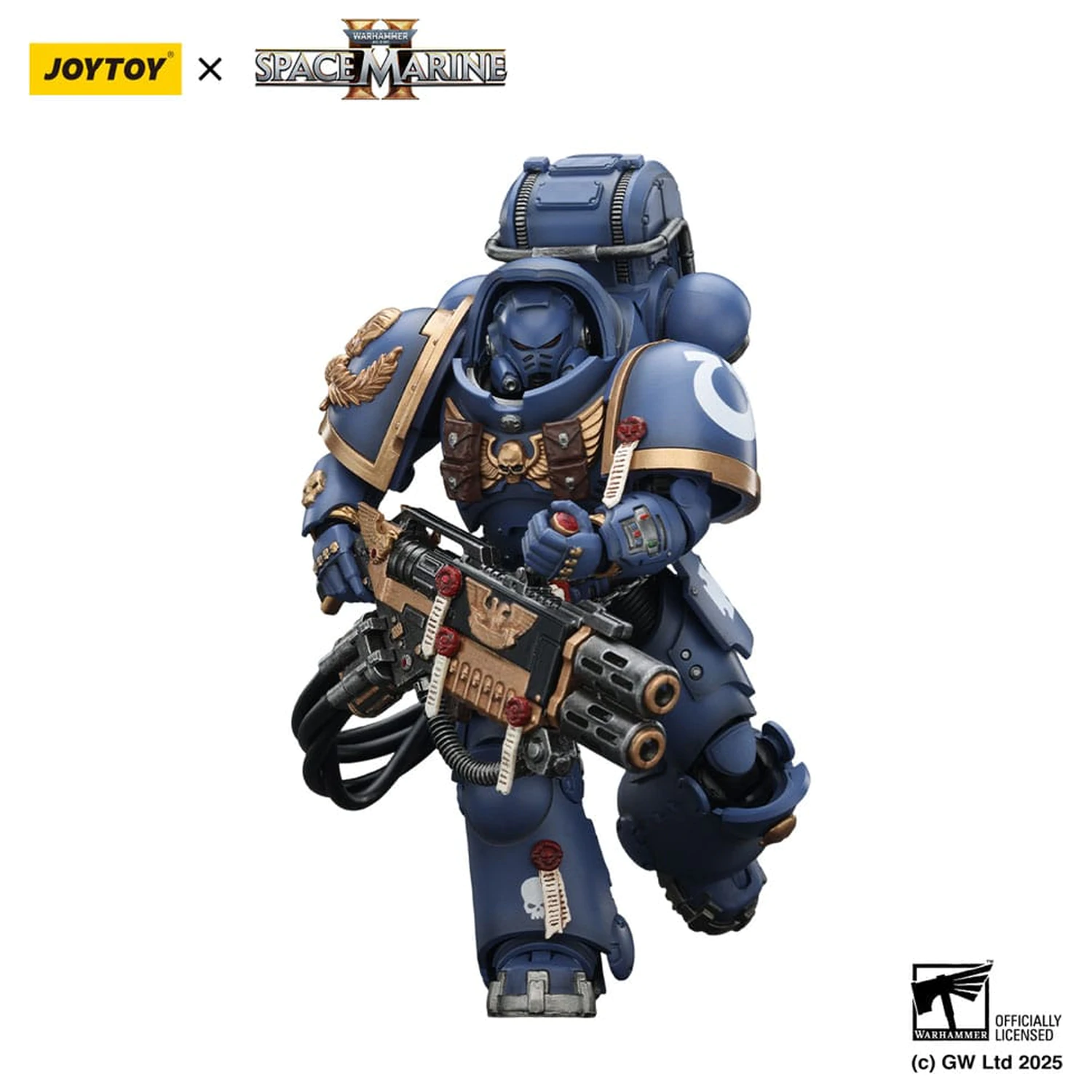 Warhammer 40,000: Space Marine 2 Actionfigur Ultramarines Heavy Artificer Armor mit Relic Multi-Melta 13 cm Produktfoto