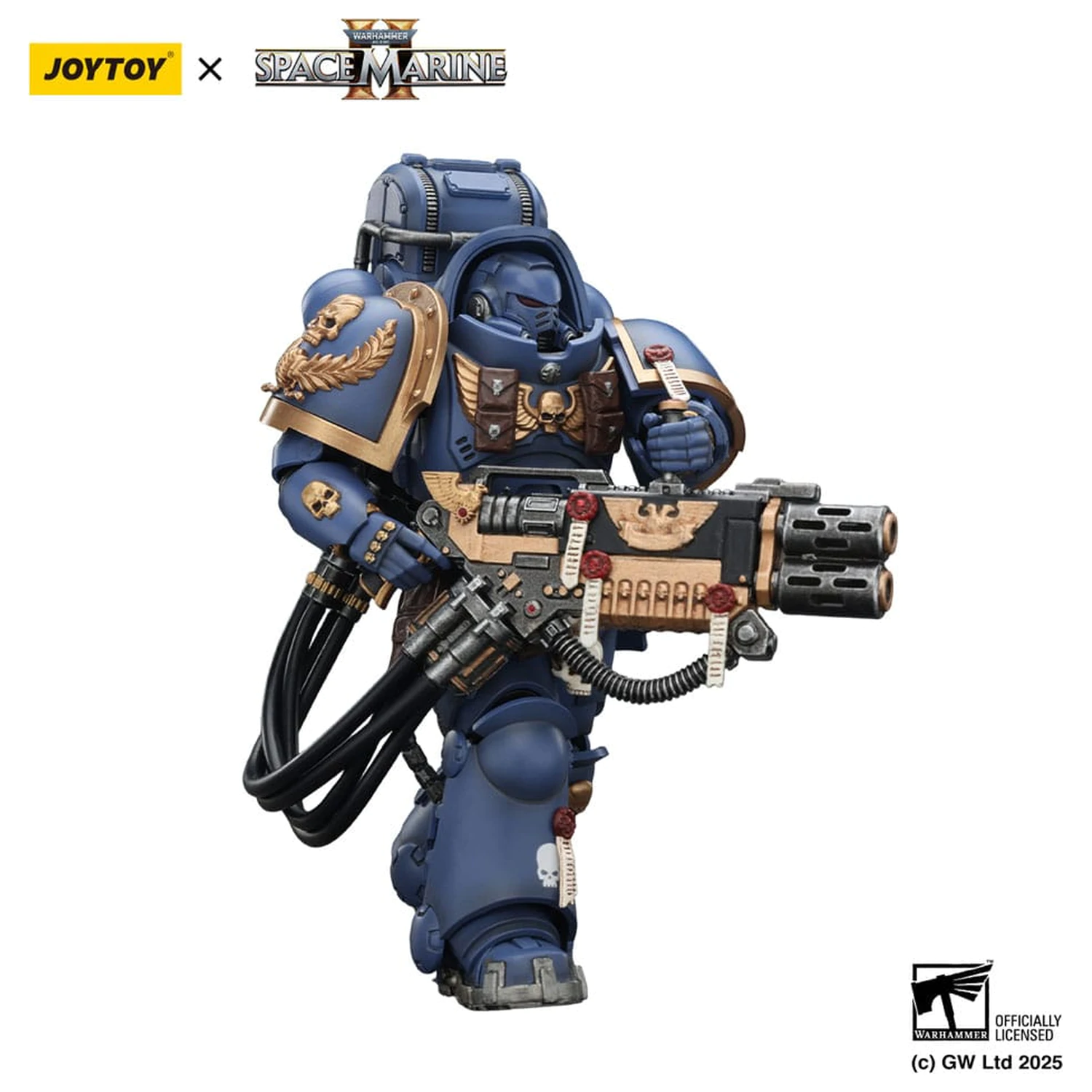 Warhammer 40,000: Space Marine 2 Actionfigur Ultramarines Heavy Artificer Armor mit Relic Multi-Melta 13 cm Produktfoto