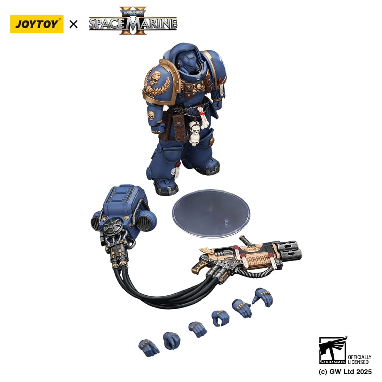 Warhammer 40,000: Space Marine 2 Actionfigur Ultramarines Heavy Artificer Armor mit Relic Multi-Melta 13 cm Produktfoto
