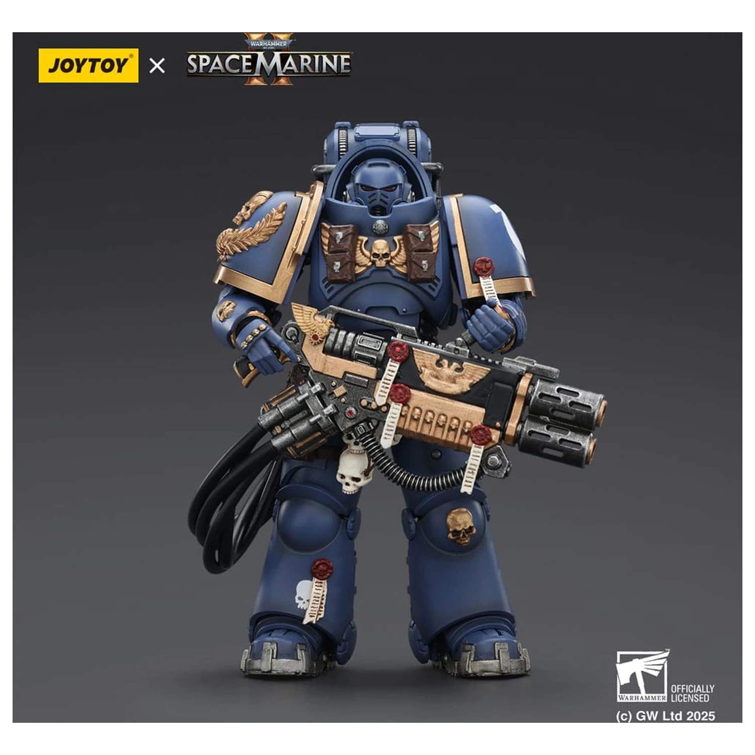 Warhammer 40,000: Space Marine 2 Actionfigur Ultramarines Heavy Artificer Armor mit Relic Multi-Melta 13 cm Produktfoto
