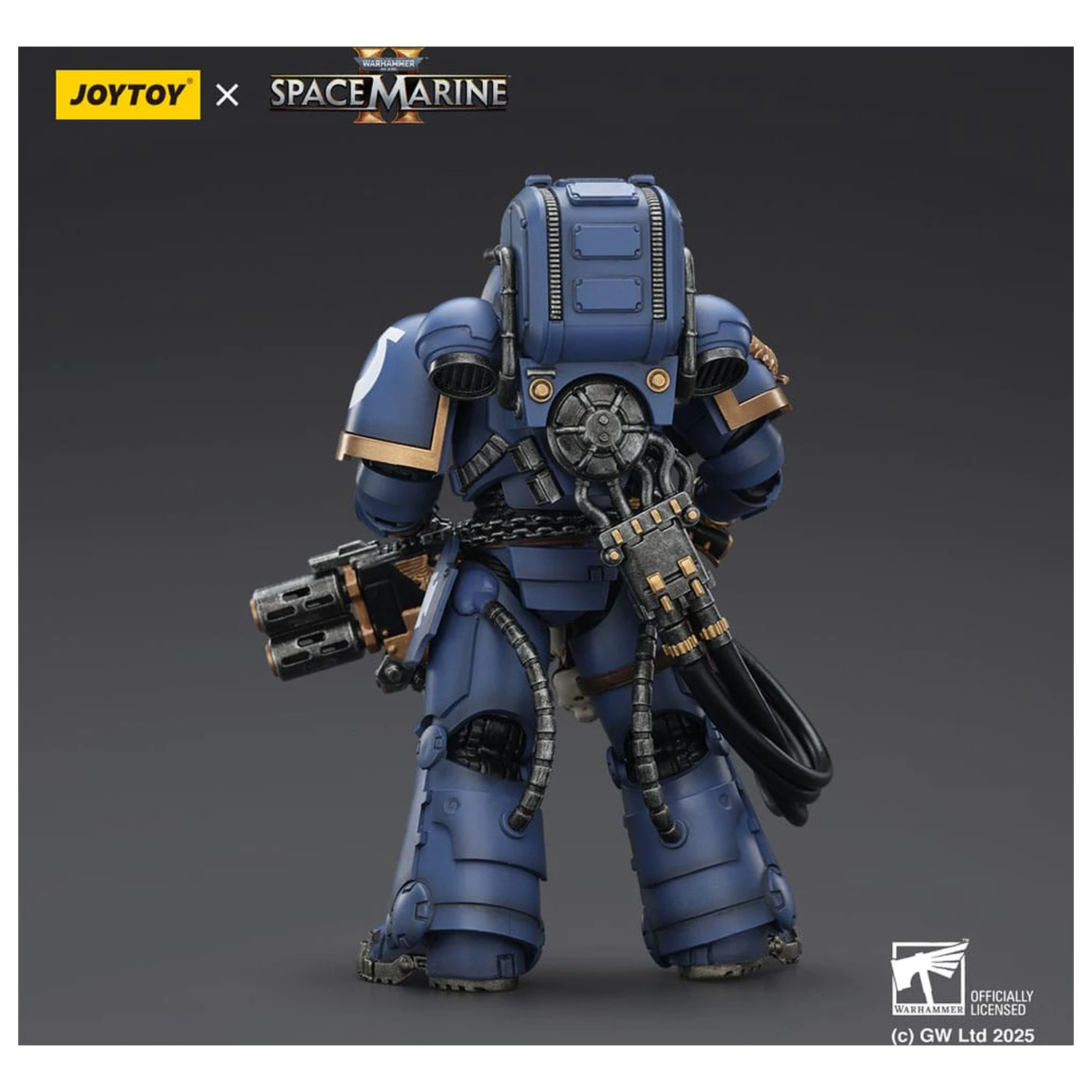 Warhammer 40,000: Space Marine 2 Actionfigur Ultramarines Heavy Artificer Armor mit Relic Multi-Melta 13 cm Produktfoto