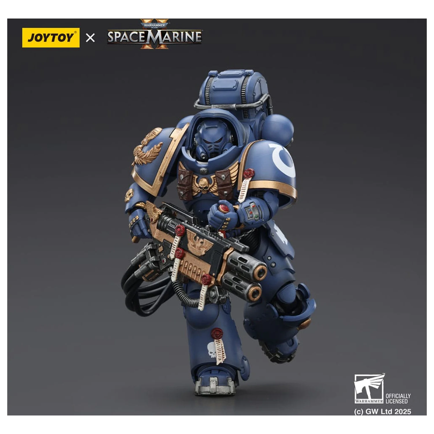 Warhammer 40,000: Space Marine 2 Actionfigur Ultramarines Heavy Artificer Armor mit Relic Multi-Melta 13 cm Produktfoto