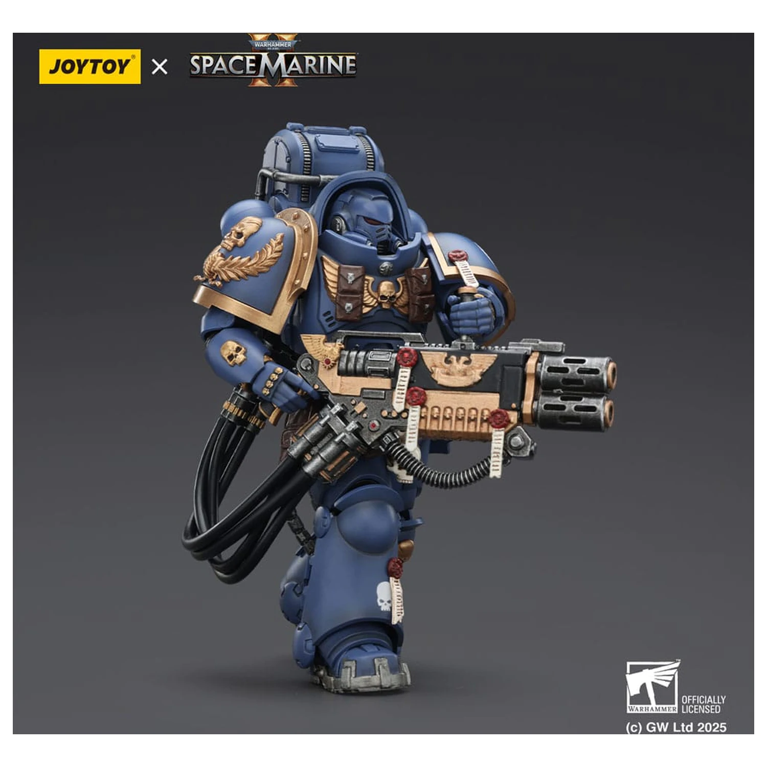 Warhammer 40,000: Space Marine 2 Actionfigur Ultramarines Heavy Artificer Armor mit Relic Multi-Melta 13 cm Produktfoto