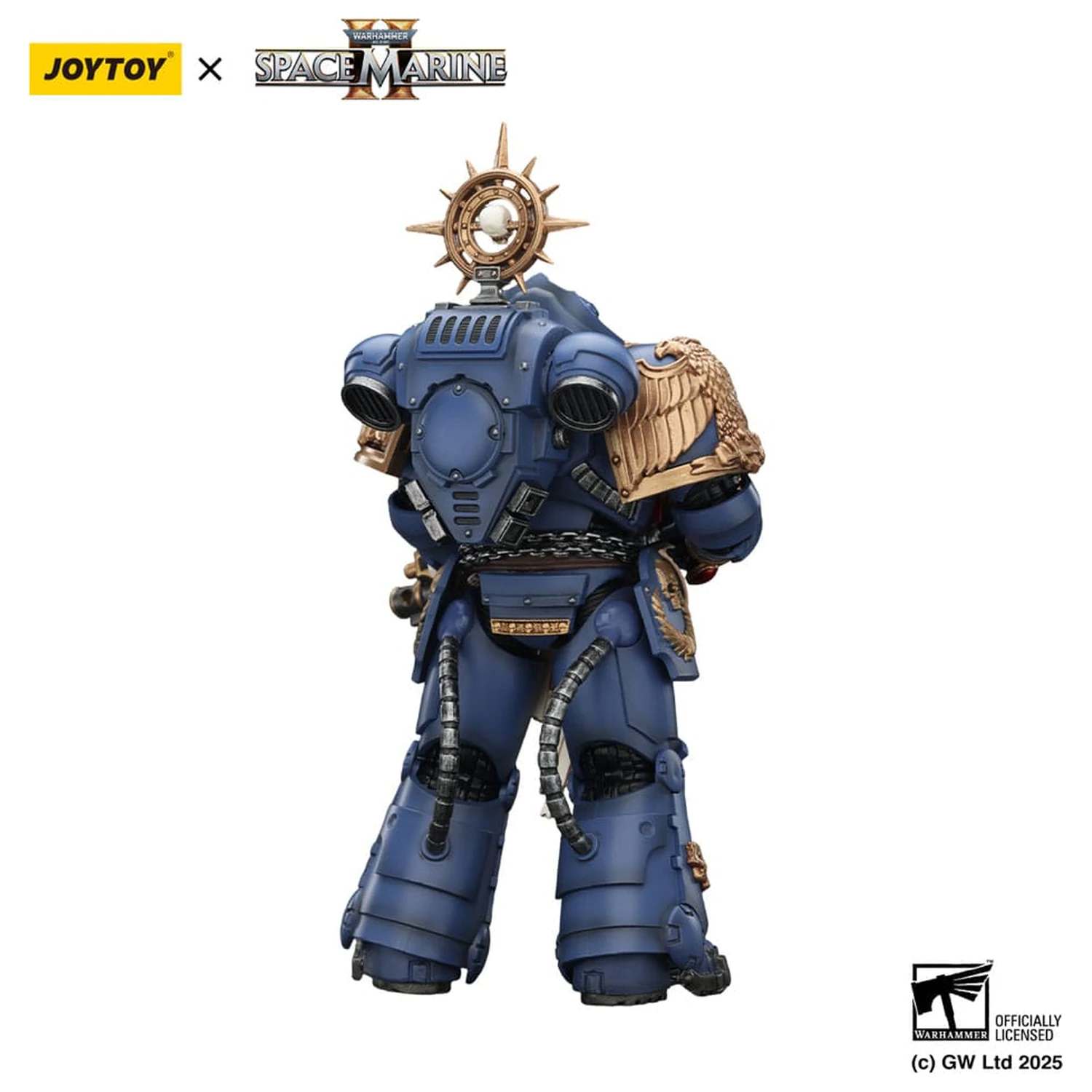 Warhammer 40,000: Space Marine 2 Actionfigur Ultramarines Heavy Relic Primus Armor mit Heavy Relic Bolt Rifle 13 cm Produktfoto