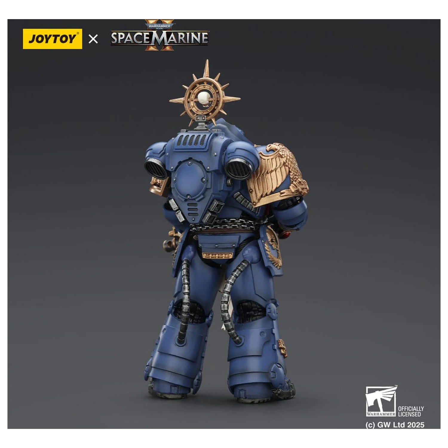 Warhammer 40,000: Space Marine 2 Actionfigur Ultramarines Heavy Relic Primus Armor mit Heavy Relic Bolt Rifle 13 cm Produktfoto