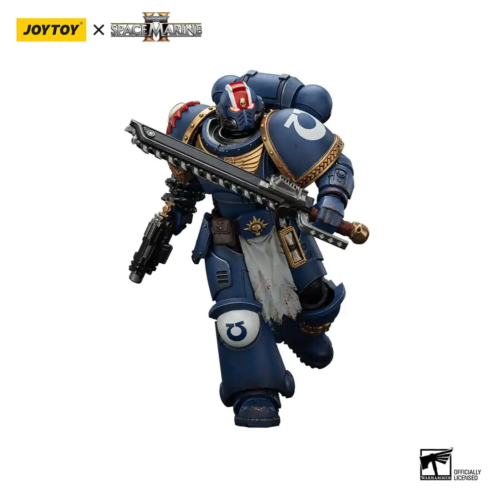 Warhammer 40.000: Space Marine 2 Actionfigur Ultramarines Lieutenant Titus Collectors Edition 13 cm Produktfoto