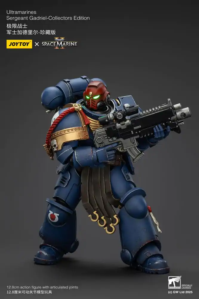 Warhammer 40,000: Space Marine 2 Actionfigur Ultramarines Sergeant Gadriel Collectors Edition 13 cm Produktfoto