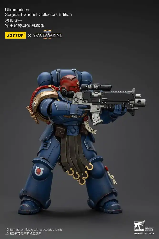 Warhammer 40,000: Space Marine 2 Actionfigur Ultramarines Sergeant Gadriel Collectors Edition 13 cm Produktfoto