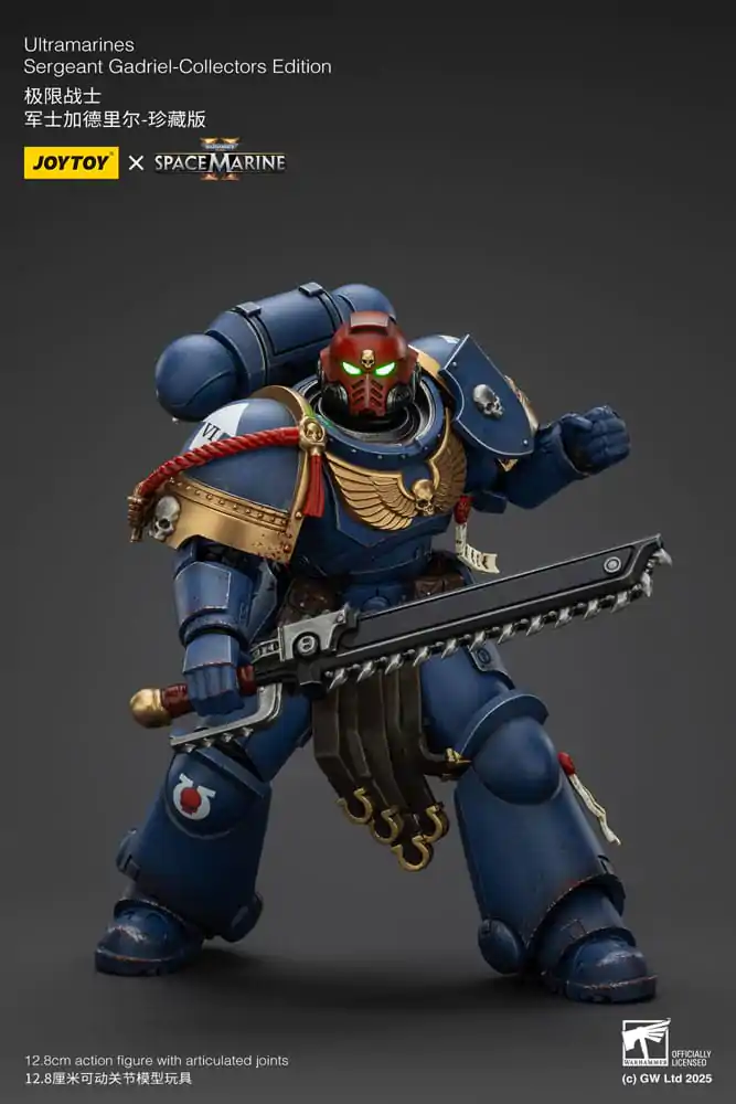 Warhammer 40,000: Space Marine 2 Actionfigur Ultramarines Sergeant Gadriel Collectors Edition 13 cm Produktfoto