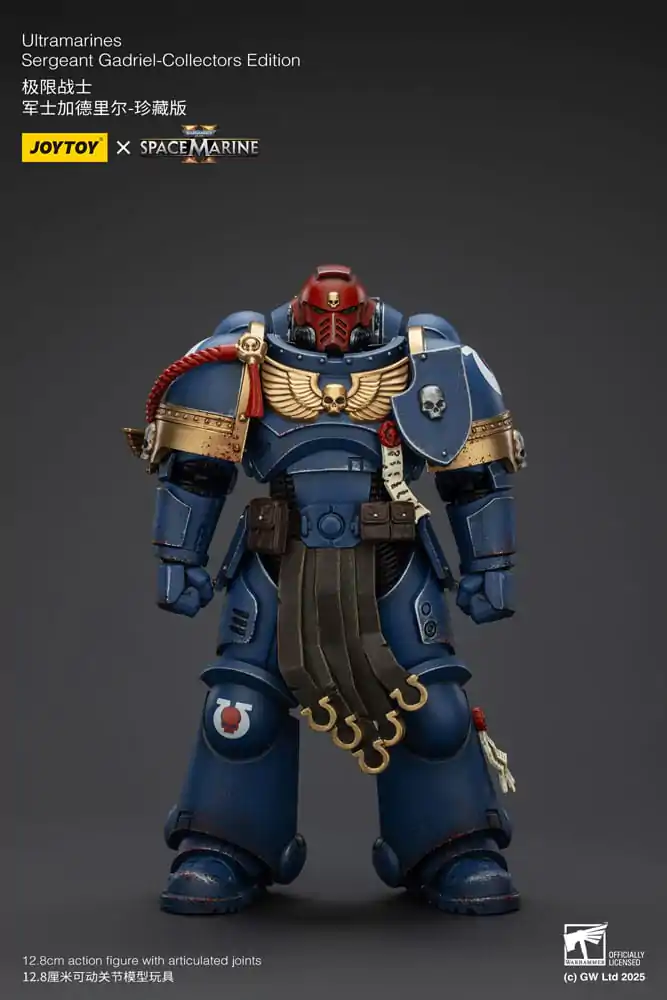 Warhammer 40,000: Space Marine 2 Actionfigur Ultramarines Sergeant Gadriel Collectors Edition 13 cm Produktfoto