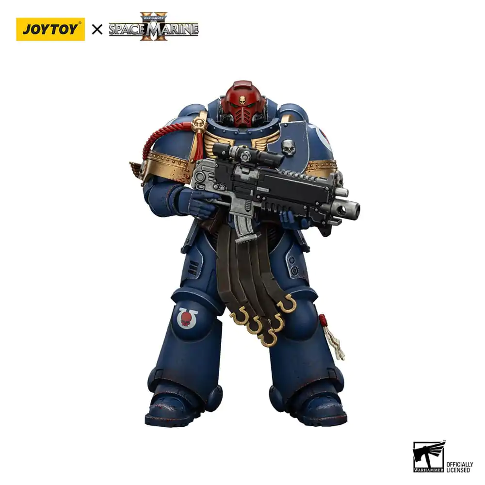 Warhammer 40,000: Space Marine 2 Actionfigur Ultramarines Sergeant Gadriel Collectors Edition 13 cm Produktfoto