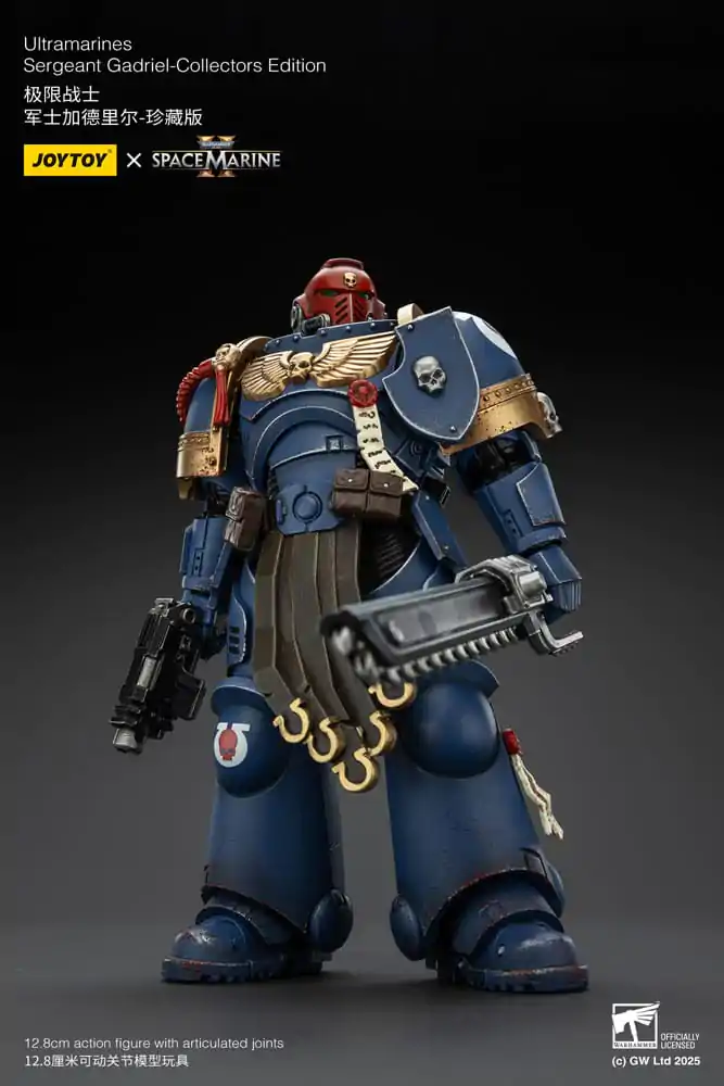 Warhammer 40,000: Space Marine 2 Actionfigur Ultramarines Sergeant Gadriel Collectors Edition 13 cm Produktfoto