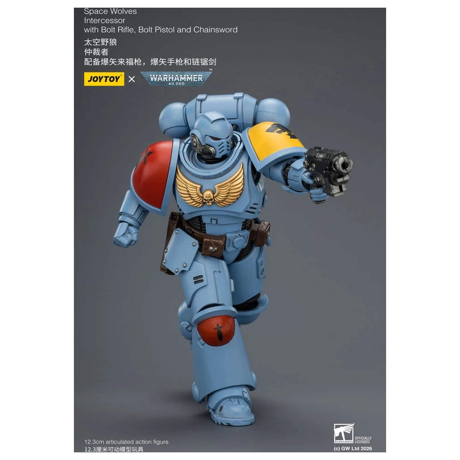 Warhammer 40,000 Actionfigur Space Wolves Intercessor 12 cm Produktfoto