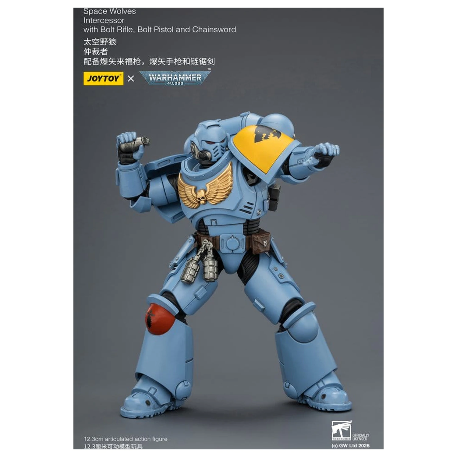 Warhammer 40,000 Actionfigur Space Wolves Intercessor 12 cm Produktfoto