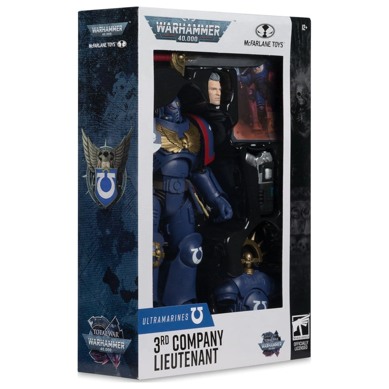 Warhammer 40,000 Total War Action Figur 3rd Company Lieutenant (Ultramarines) 18 cm Produktfoto