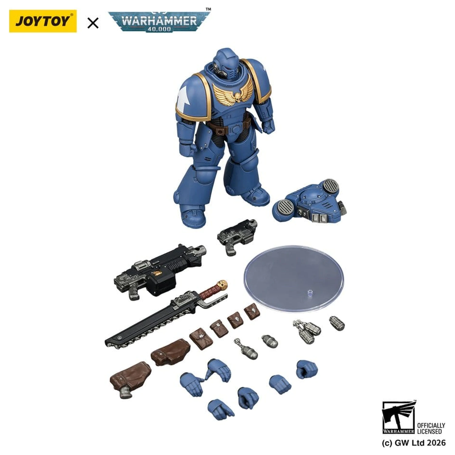 Warhammer 40,000 Action Figur Ultramarines Intercessor 12 cm Produktfoto