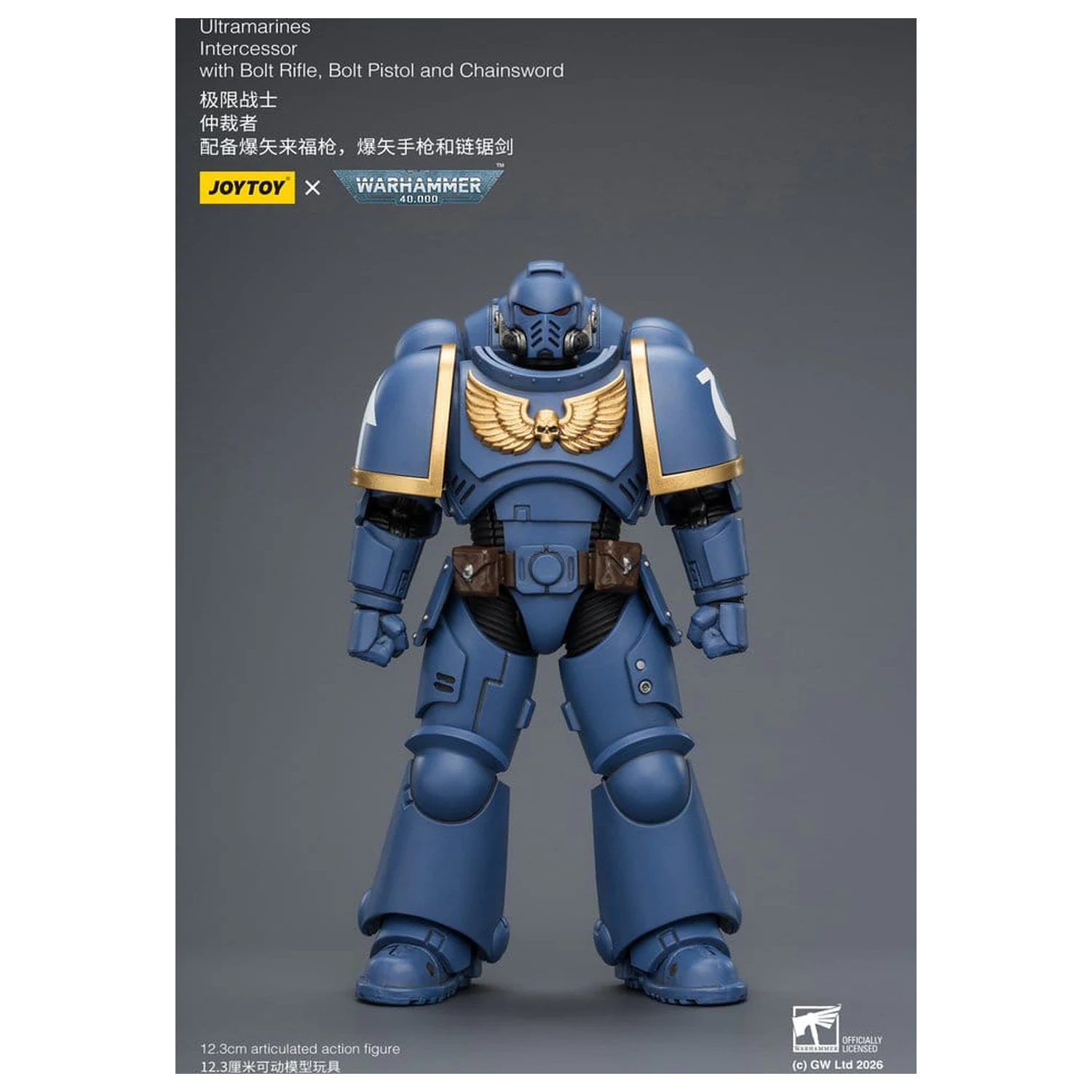 Warhammer 40,000 Action Figur Ultramarines Intercessor 12 cm Produktfoto