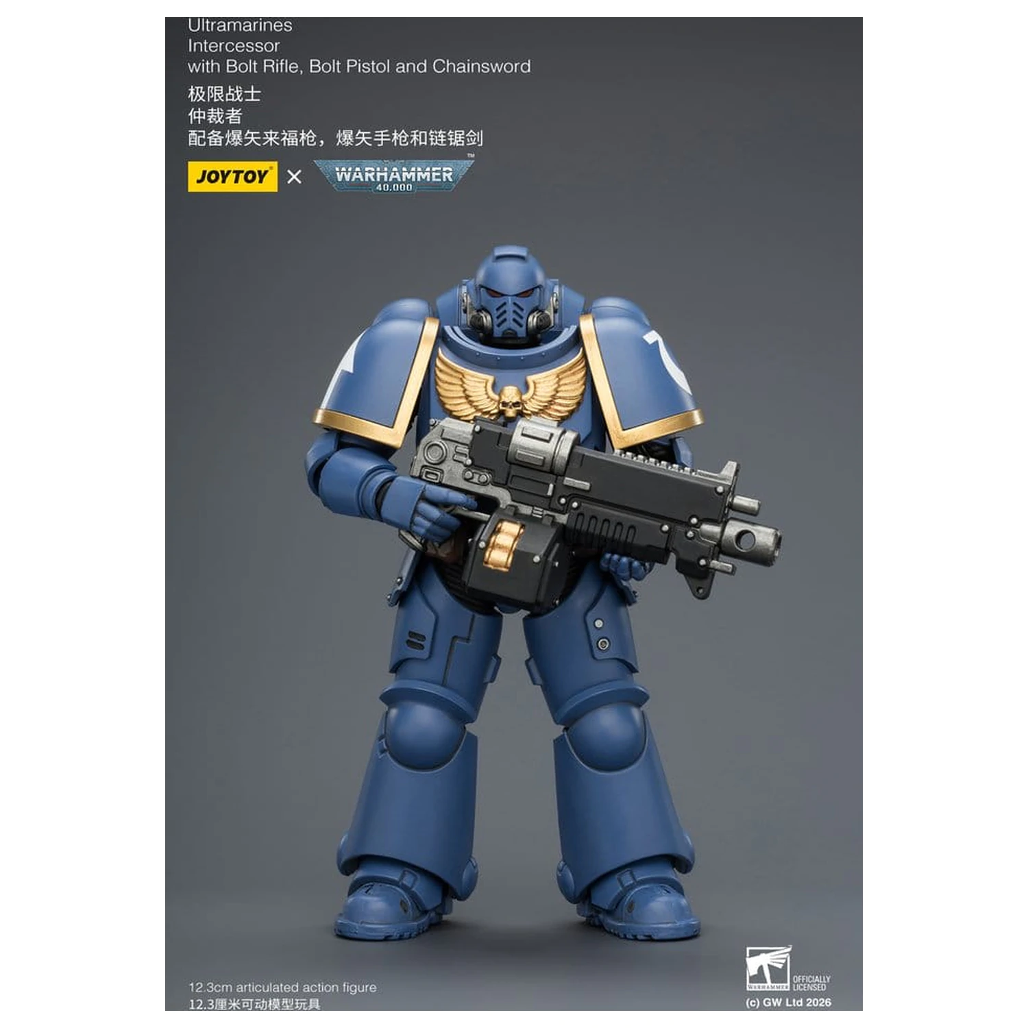 Warhammer 40,000 Action Figur Ultramarines Intercessor 12 cm Produktfoto