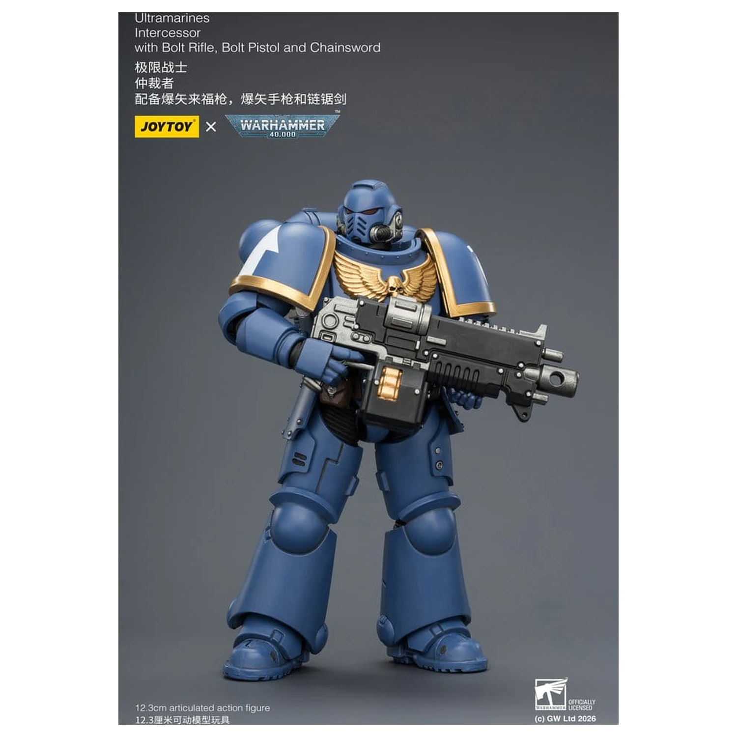 Warhammer 40,000 Action Figur Ultramarines Intercessor 12 cm Produktfoto