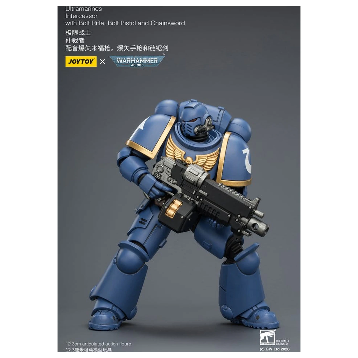 Warhammer 40,000 Action Figur Ultramarines Intercessor 12 cm Produktfoto