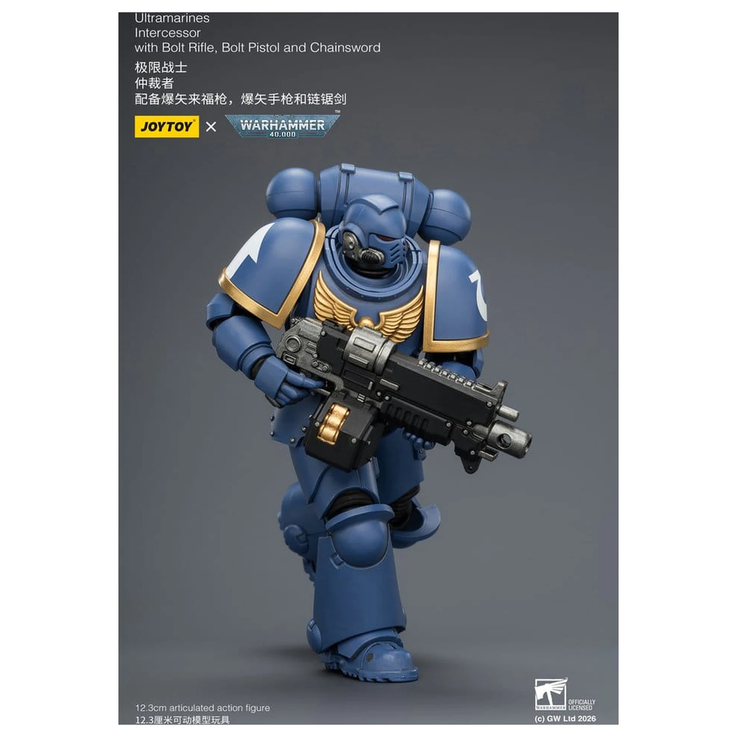 Warhammer 40,000 Action Figur Ultramarines Intercessor 12 cm Produktfoto