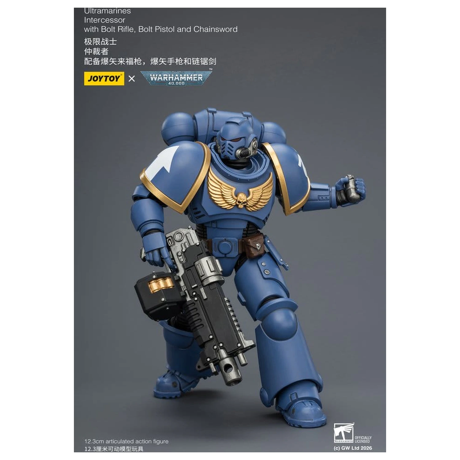 Warhammer 40,000 Action Figur Ultramarines Intercessor 12 cm Produktfoto