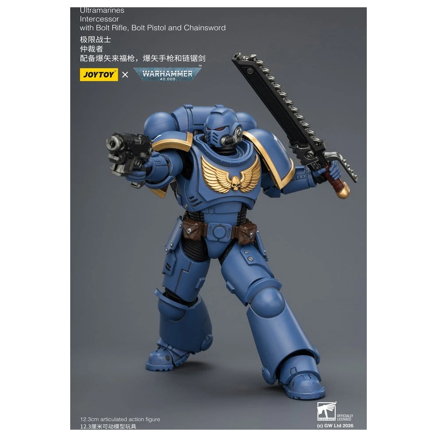 Warhammer 40,000 Action Figur Ultramarines Intercessor 12 cm Produktfoto