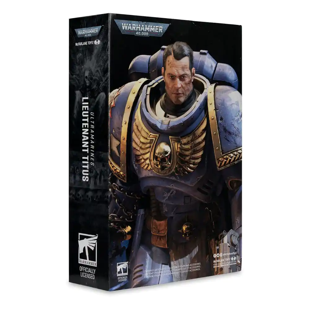 Warhammer 40,000 Actionfigur Ultramarines: Lieutenant Titus 18 cm Produktfoto