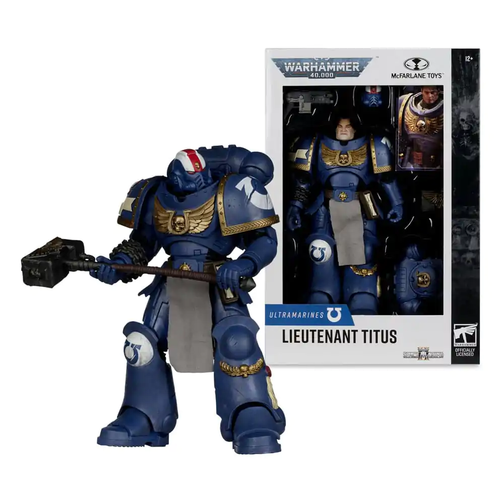Warhammer 40,000 Actionfigur Ultramarines: Lieutenant Titus 18 cm Produktfoto
