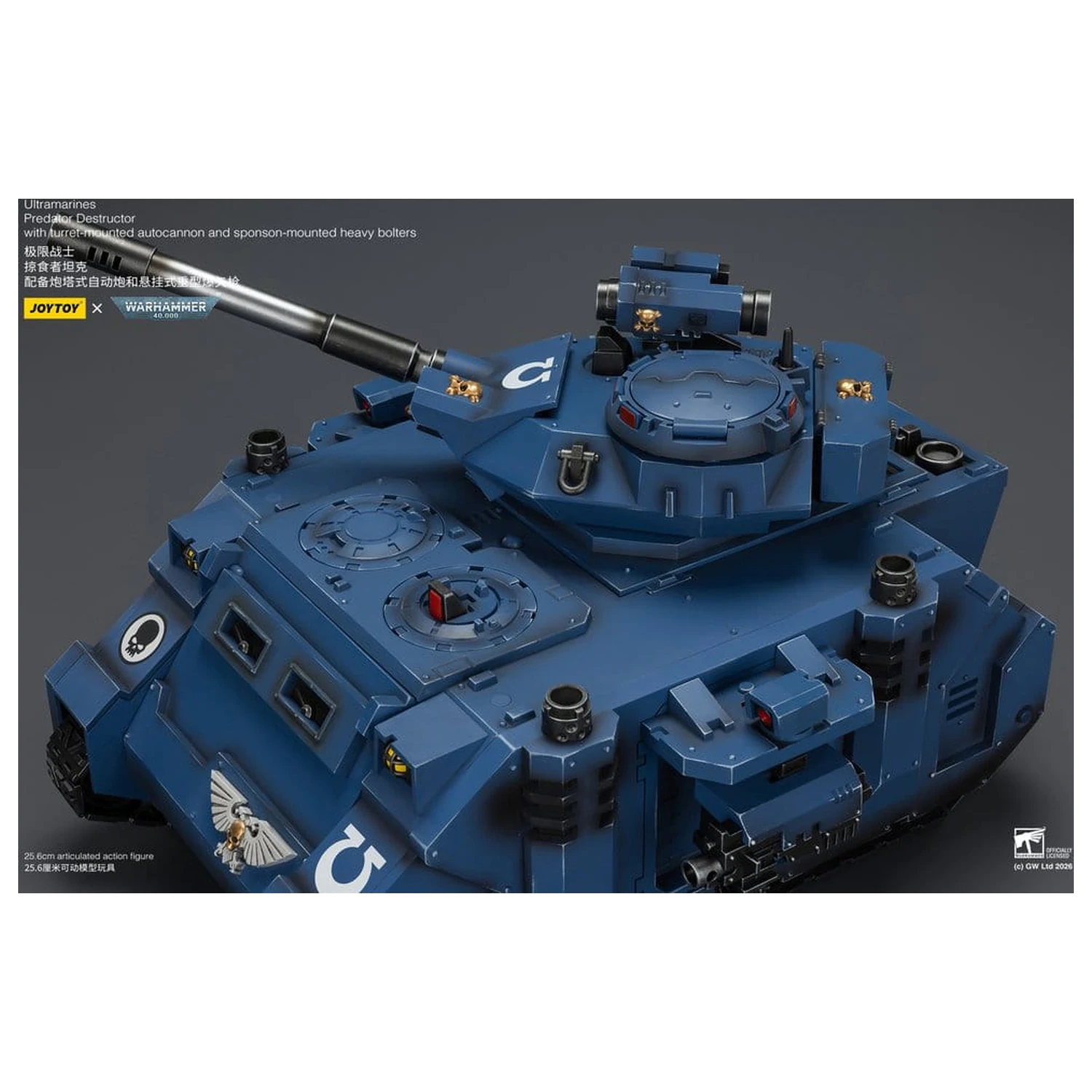 Warhammer 40,000 Fahrzeug Ultramarines Predator Destructor 26 cm Produktfoto