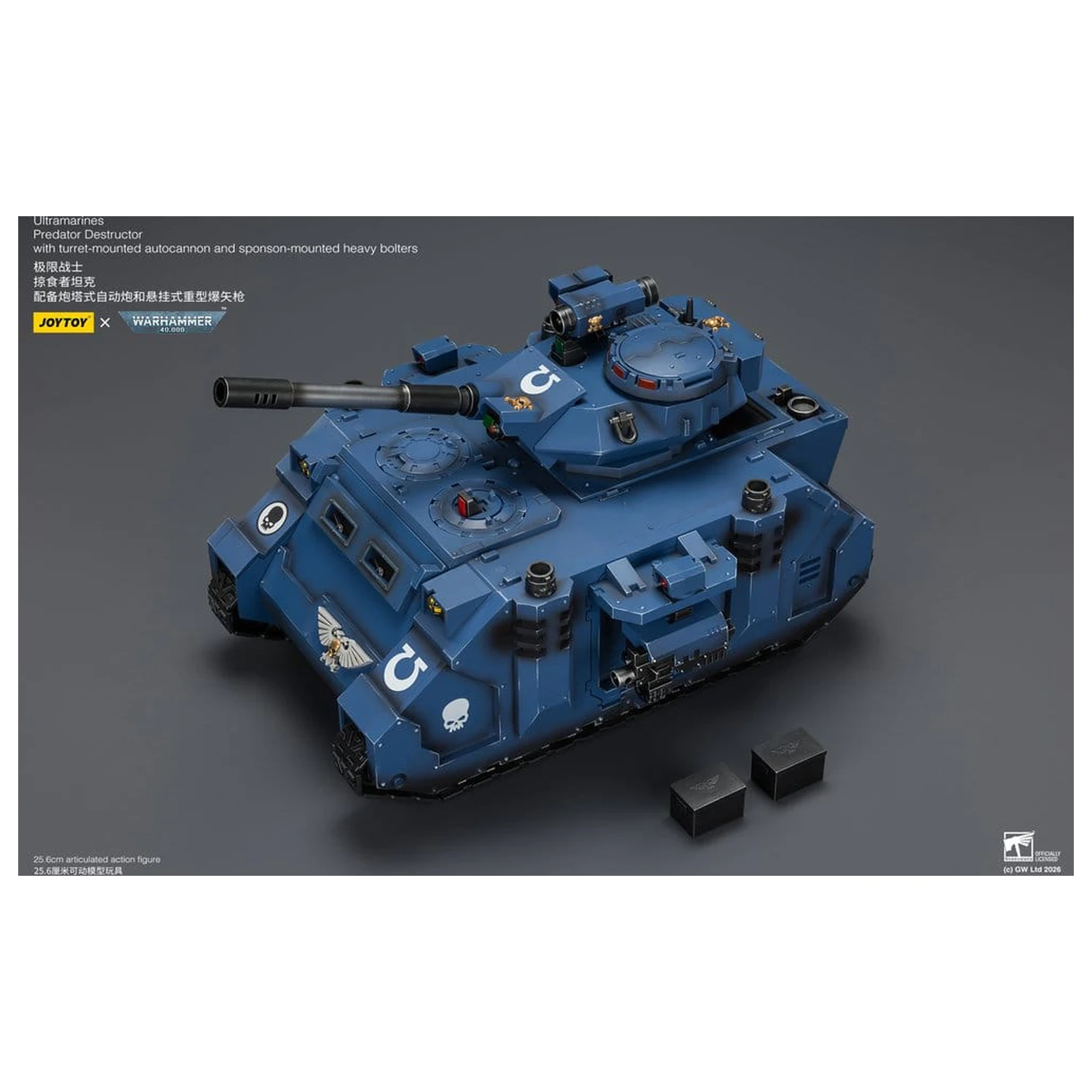 Warhammer 40,000 Fahrzeug Ultramarines Predator Destructor 26 cm Produktfoto
