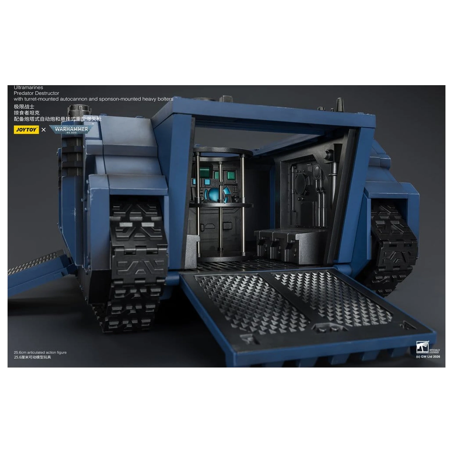 Warhammer 40,000 Fahrzeug Ultramarines Predator Destructor 26 cm Produktfoto