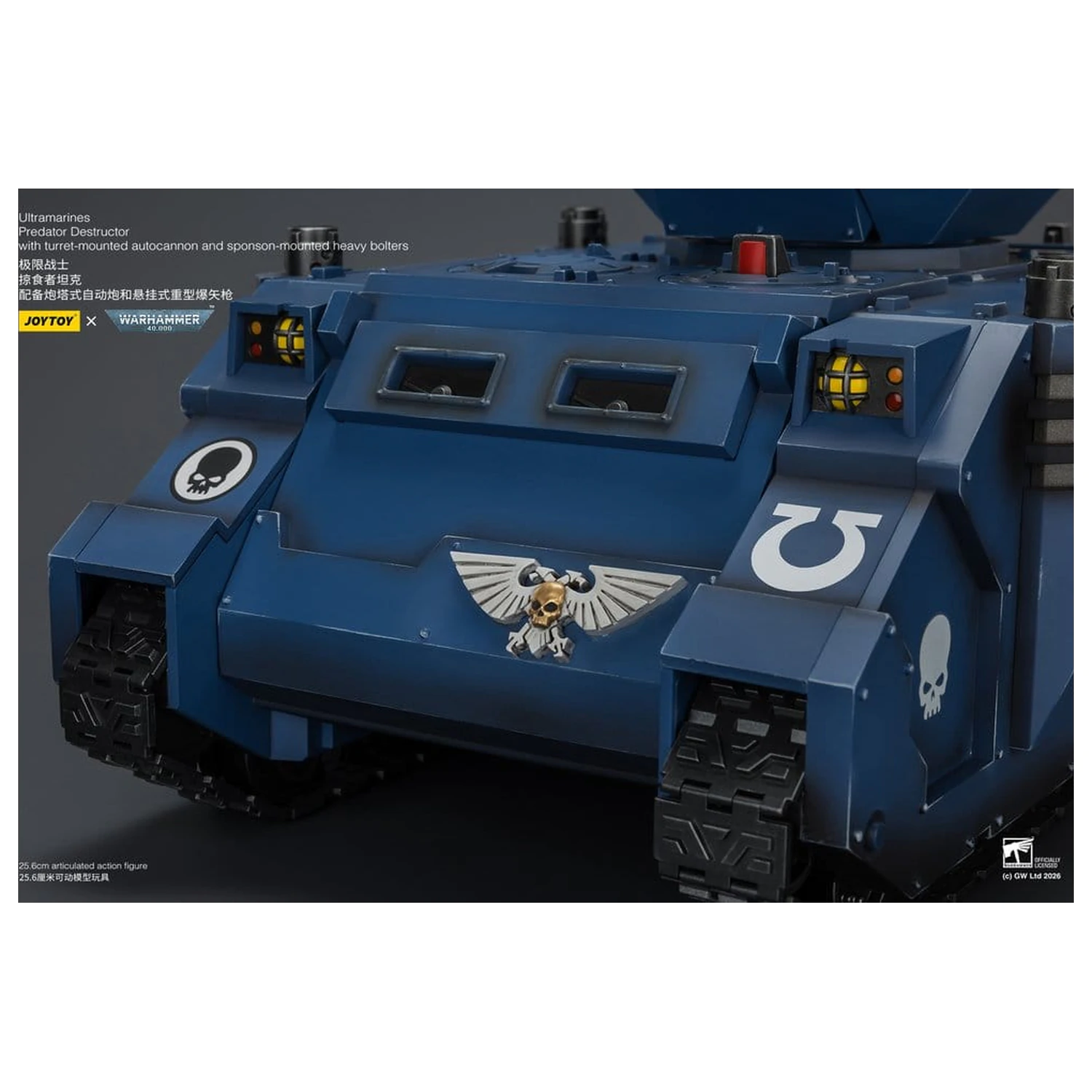 Warhammer 40,000 Fahrzeug Ultramarines Predator Destructor 26 cm Produktfoto