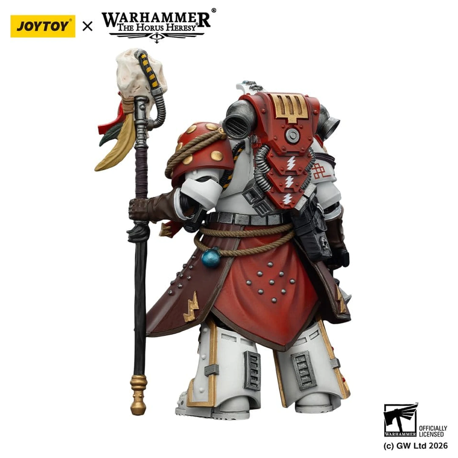 Warhammer 40,000 Actionfigur White Scars Stormseer Consul with Force Staff and Bolt Pistol 12 cm Produktfoto