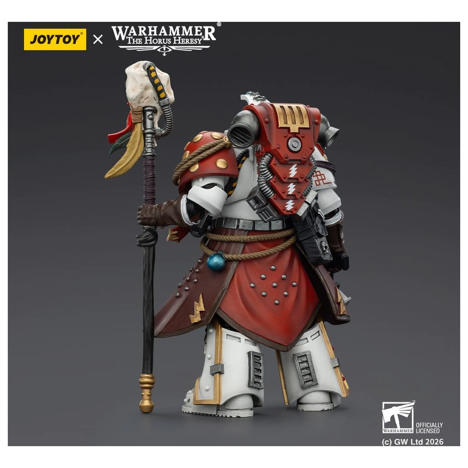 Warhammer 40,000 Actionfigur White Scars Stormseer Consul with Force Staff and Bolt Pistol 12 cm Produktfoto