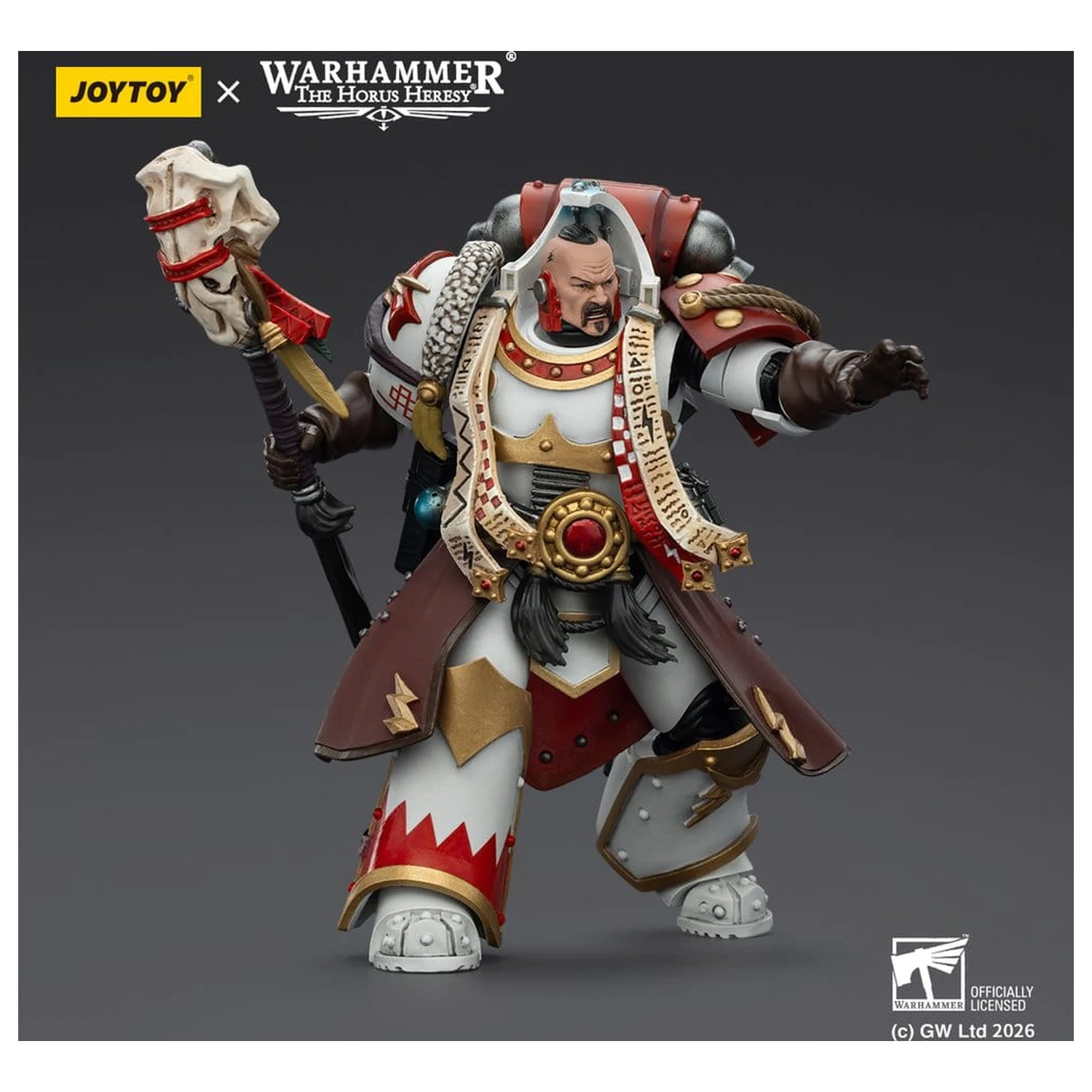 Warhammer 40,000 Actionfigur White Scars Stormseer Consul with Force Staff and Bolt Pistol 12 cm Produktfoto